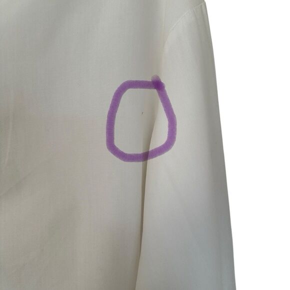 PRETTY LITTLE THING White Oversized Button-Up Relaxed Fit Dress Shirt Size 4 NWT - Picture 7 of 9